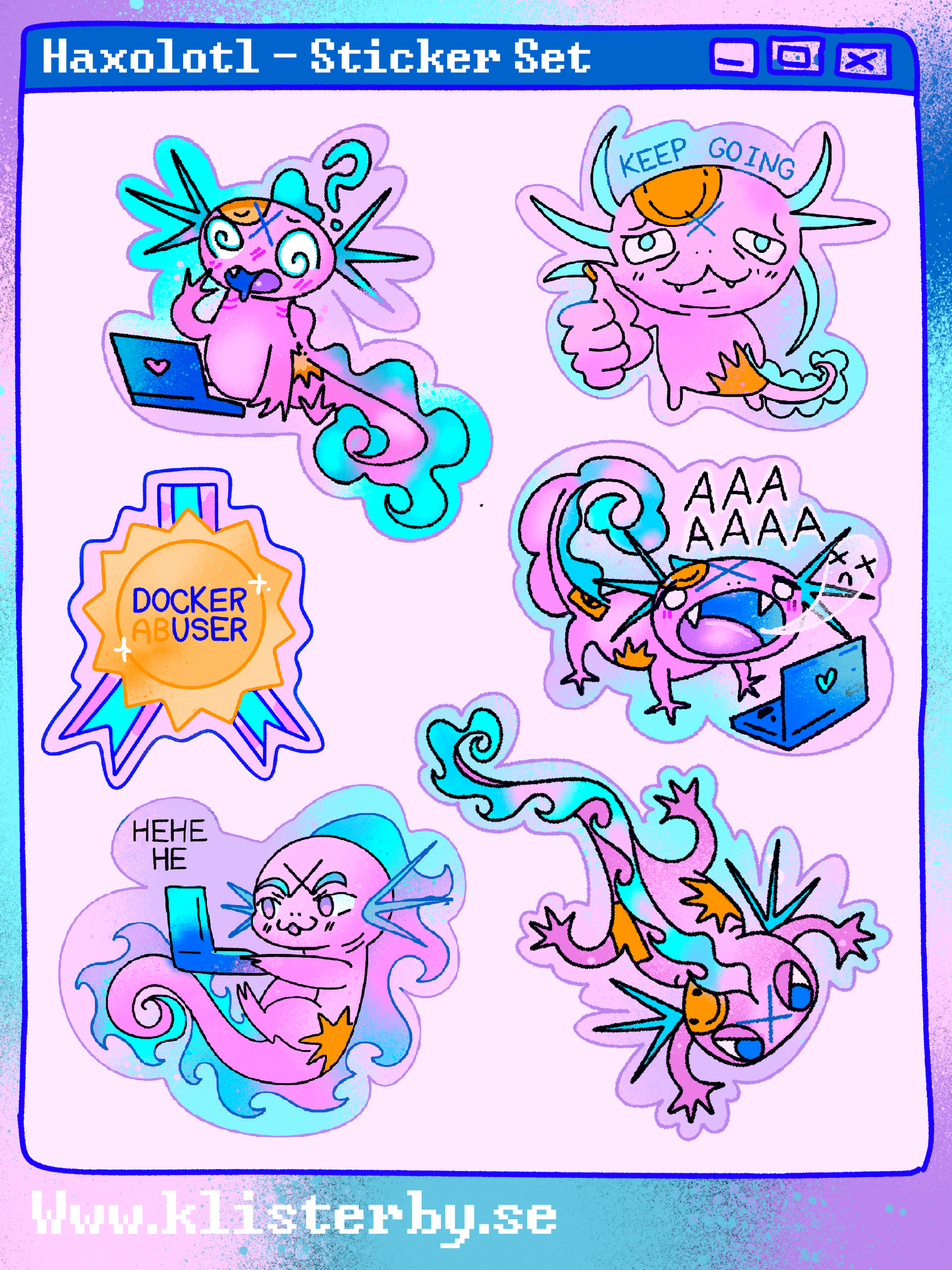 Haxolot Sticker Set Preorder