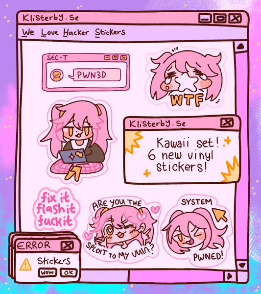Kawaii Kaos Sticker Set Preorder