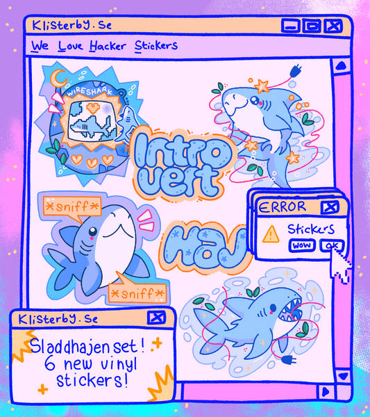 Sladdhajen Sticker Set Preorder