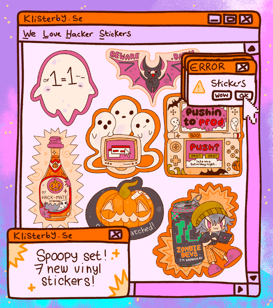 Spooky Scary Sploits Sticker Set