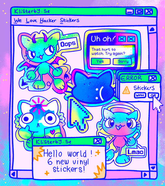 Hello World! Sticker Set Preorder