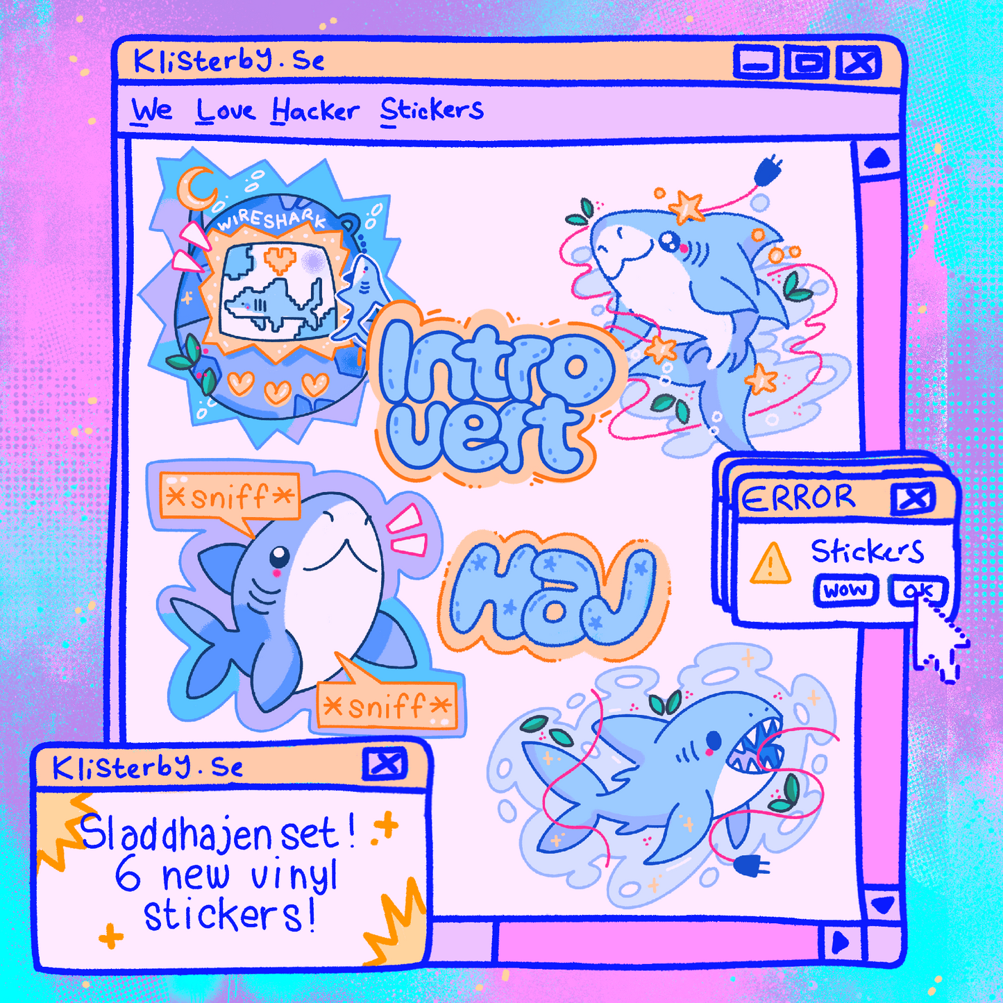 Sladdhajen Sticker Set Preorder