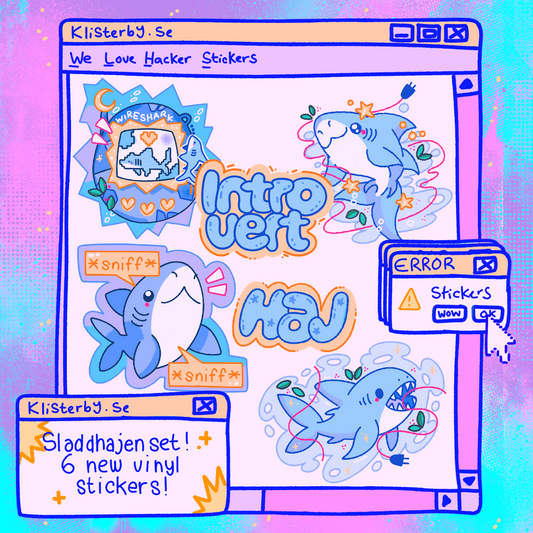 Sladdhajen Sticker Set Preorder